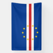 Kaapverdische vlag spandoek (Verticaal)
