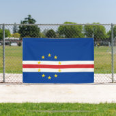Kaapverdische vlag spandoek (Insitu)