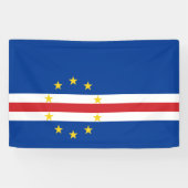Kaapverdische vlag spandoek (Horizontaal)