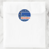 Kaapverdische vlag stickers (Tas)