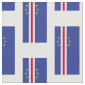 Kaapverdische vlag stof (Close Up)