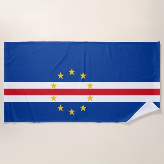 Kaapverdische vlag strandlaken (Voorkant)