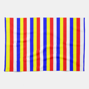 Kaapverdische vlag strepen land patroon symbool theedoek
