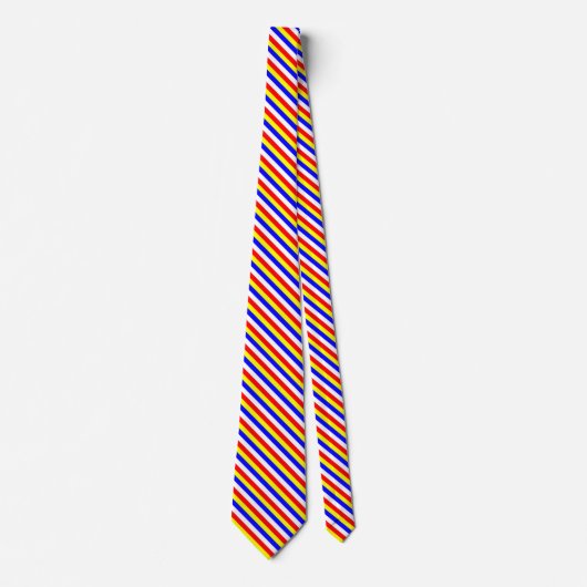 Kaapverdische vlag strepen stropdas (Voorkant)