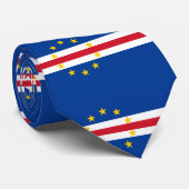 Kaapverdische vlag stropdas (Opgerold)
