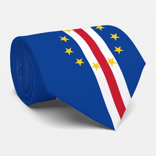 Kaapverdische vlag stropdas (Opgerold)