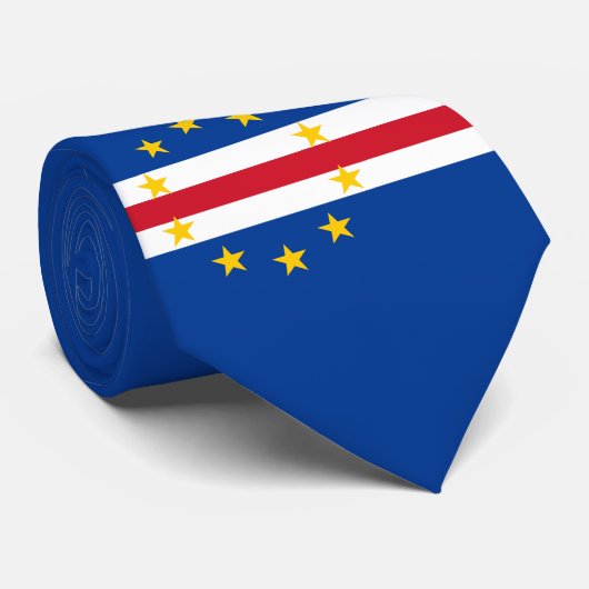 Kaapverdische vlag stropdas (Opgerold)