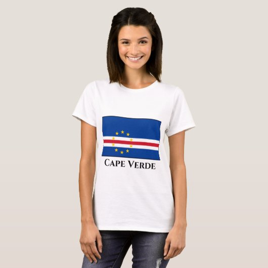 Kaapverdische vlag t-shirt (Voorkant volledig)