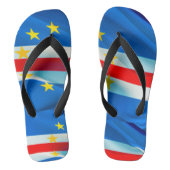 Kaapverdische vlag teenslippers (Voetbed)