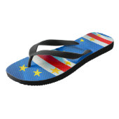 Kaapverdische vlag teenslippers (Schuin)