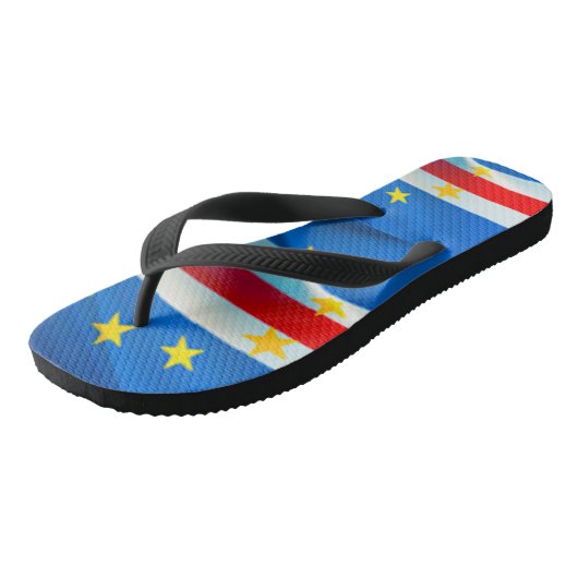 Kaapverdische vlag teenslippers (Schuin)