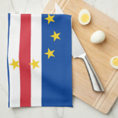 Kaapverdische vlag theedoek (Quarter Fold)