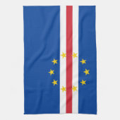 Kaapverdische vlag theedoek (Verticaal)