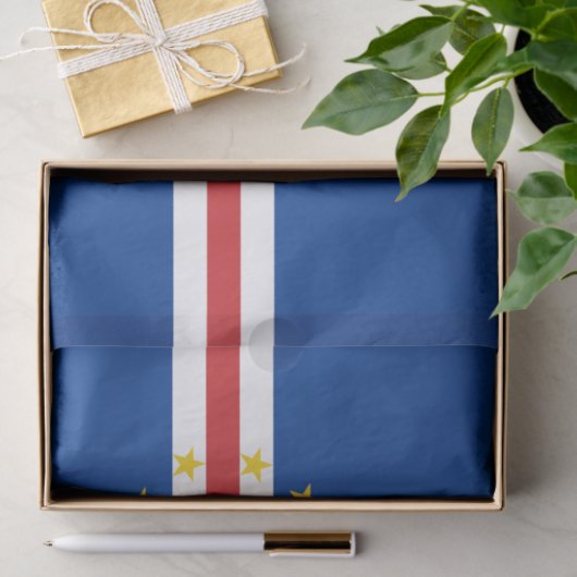 Kaapverdische vlag tissuepapier (Geschenk)