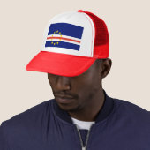 Kaapverdische vlag trucker pet (In situ)