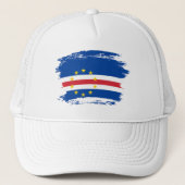 Kaapverdische vlag trucker pet (Voorkant)