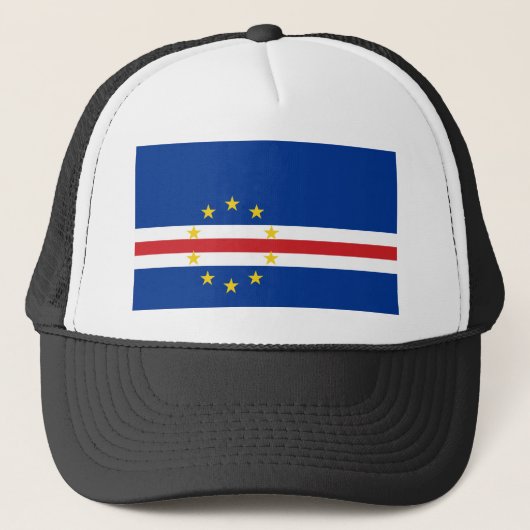 Kaapverdische vlag trucker pet (Voorkant)