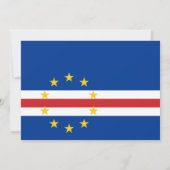 Kaapverdische vlag, vlag van Kaapverdië bruiloft Kaart (Achterkant)
