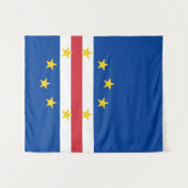 Kaapverdische vlag wandkleed (Voorkant (horizontaal))