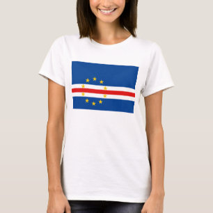 Kaapverdische vlag x kaart T-shirt
