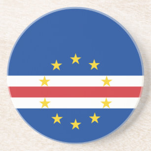 Kaapverdische vlag zandsteen onderzetter