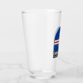 Kaapverdische vlaggenembleem noodlijdende  glas (Rechts)
