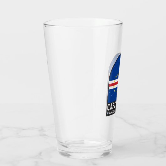 Kaapverdische vlaggenembleem noodlijdende  glas (Rechts)