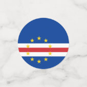 Kaapverdische vlaggentafel Confetti (Kleine voorkant)