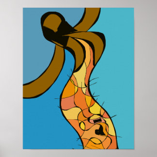Kaapverdische vrouw die danst poster