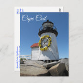 Kaapverdische vuurtoren, Nantucket, massaal Briefk Briefkaart (Voorkant / Achterkant)