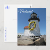 Kaapverdische vuurtoren, Nantucket, massaal Briefk Briefkaart (Voorkant / Achterkant)