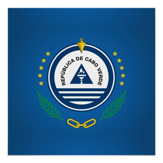 Kaapverdische wapenmantel poster (Voorkant)