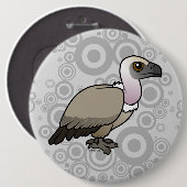 Kaapvis Ronde Button 6,0 Cm (Voorkant /achterkant)