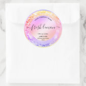 Kaaretiket Elegant Product Packaging Ronde Sticker (Tas)