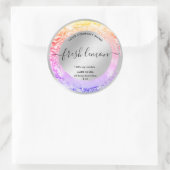 Kaaretiket Elegant Product Packaging Ronde Sticker (Tas)