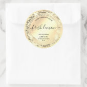 Kaaretiket Elegant Product Packaging Ronde Sticker (Tas)