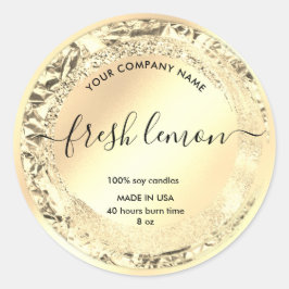 Kaaretiket Elegant Product Packaging Ronde Sticker