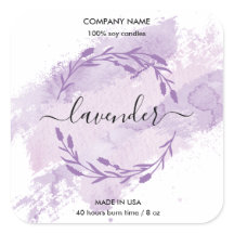 Kaaretiket lavender Wreater jar label