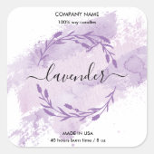 Kaaretiket lavender Wreater jar label (Voorkant)