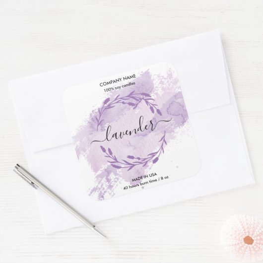 Kaaretiket lavender Wreater jar label (Envelop)