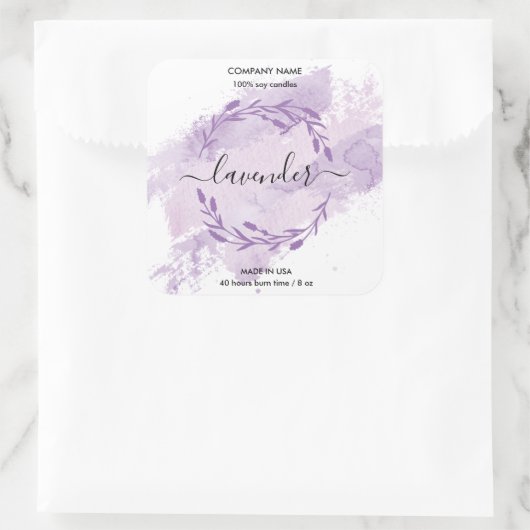 Kaaretiket lavender Wreater jar label (Tas)