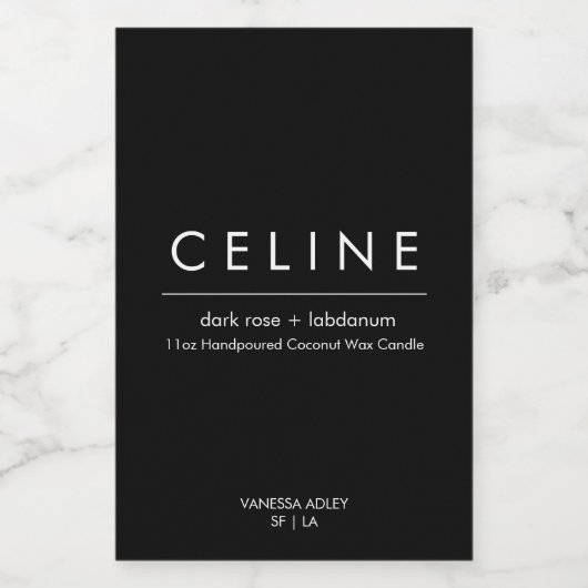 Kaaretiket minimalistisch elastisch elegant wit op voedselcontainer etiket (Enkel label)