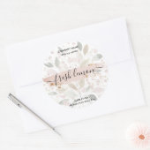 Kaaretiket product zwart-roze goudzijde etiket (Envelop)