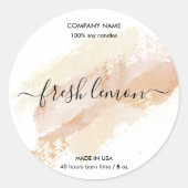 Kaaretiket product zwart-roze goudzijde etiket (Voorkant)