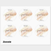 Kaaretiket product zwart-roze goudzijde etiket (Vel)