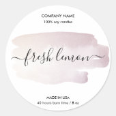 Kaaretiket product zwart-roze goudzijde etiket (Voorkant)