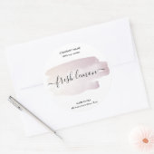 Kaaretiket product zwart-roze goudzijde etiket (Envelop)