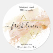 Kaaretiket product zwart-roze goudzijde etiket (Voorkant)