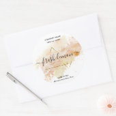 Kaaretiket product zwart-roze goudzijde etiket (Envelop)