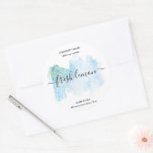 Kaaretiket product zwart-roze goudzijde etiket (Envelop)